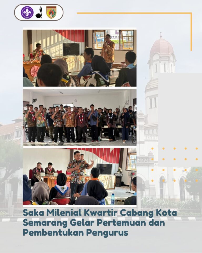 Saka Milenial Kwartir Cabang Kota Semarang Gelar Pertemuan dan Pembentukan Pengurus