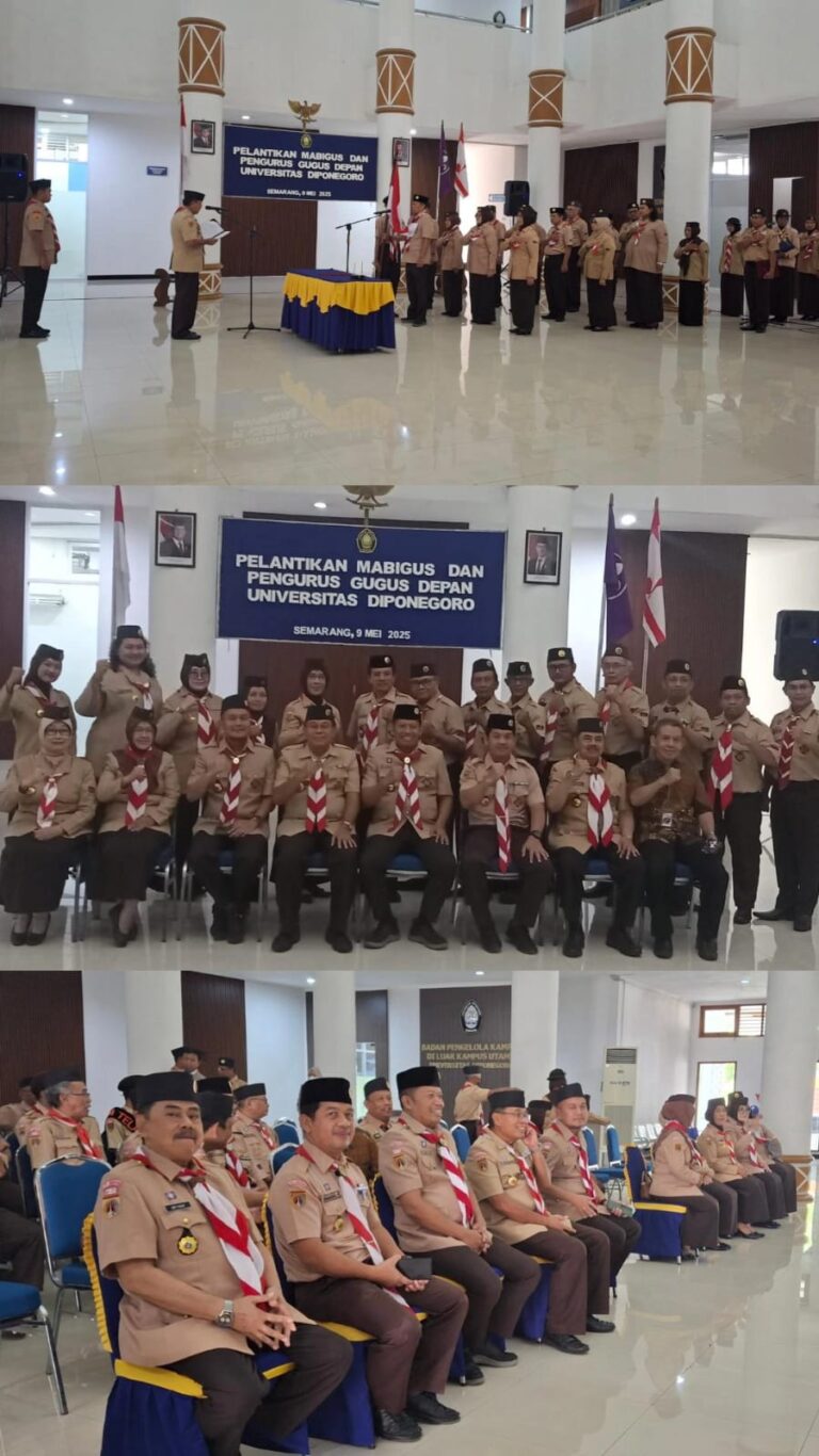 Pelantikan MABIGUS dan Pengurus GUDEP Universitas Diponegoro Semarang: Meningkatkan Kegiatan Pramuka di Lingkungan Kampus