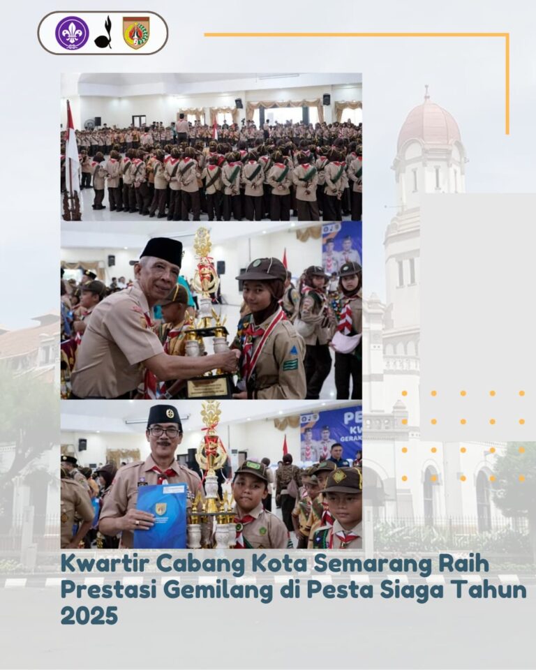 Kwartir Cabang Kota Semarang Raih Prestasi Gemilang di Pesta Siaga Tahun 2025
