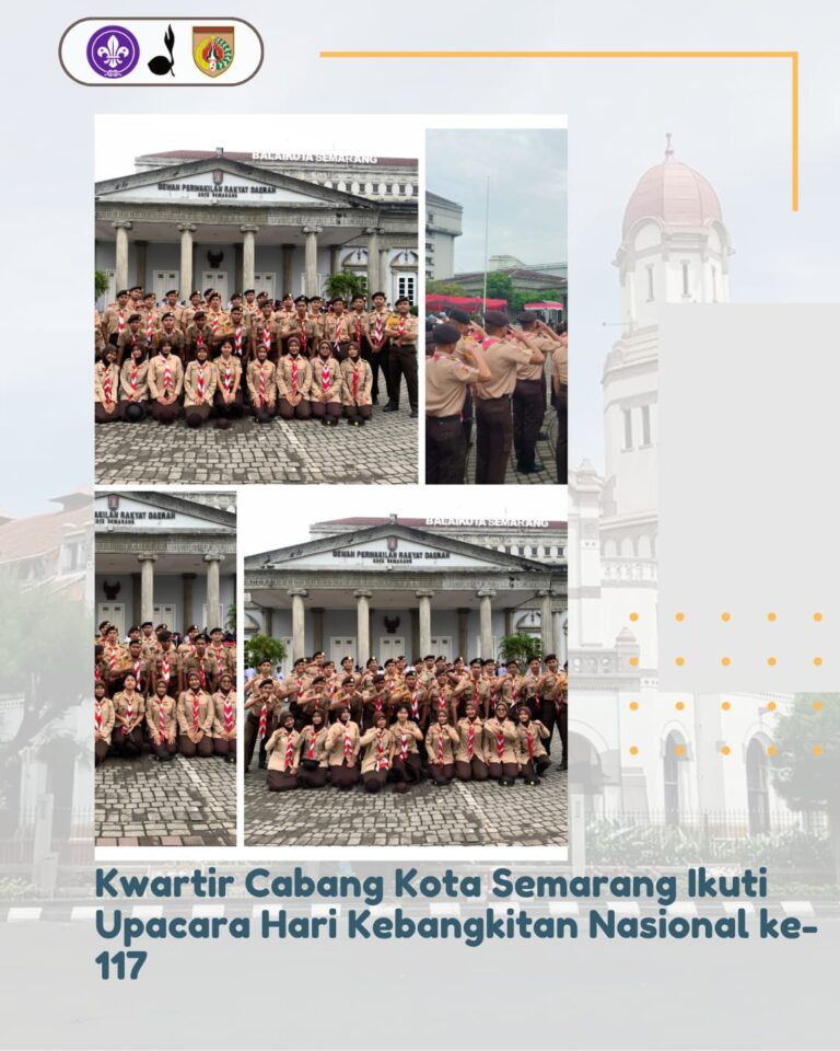 Kwartir Cabang Kota Semarang Ikuti Upacara Hari Kebangkitan Nasional ke-117