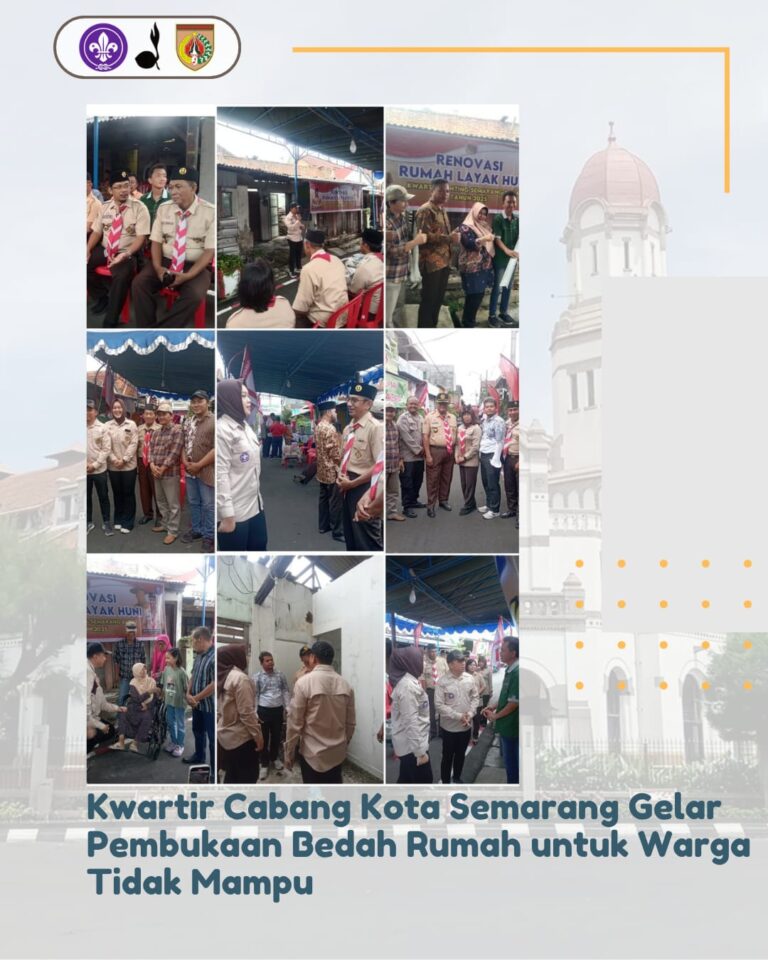 Kwartir Cabang Kota Semarang Gelar Pembukaan Bedah Rumah untuk Warga Tidak Mampu
