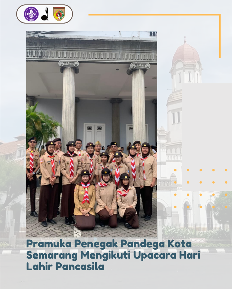 Pramuka Penegak Pandega Kota Semarang Mengikuti Upacara Hari Lahir Pancasila