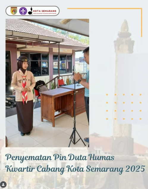  PENYEMATAN PIN DUTA HUMAS KWARTIR CABANG KOTA SEMARANG TAHUN 2025