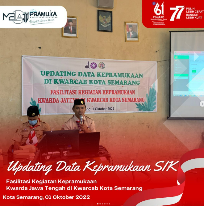 Kwarcab Kota Semarang Update Data Kepramukaan dan Bahas Sistem Administrasi Digital Sipakar Cakot Semar