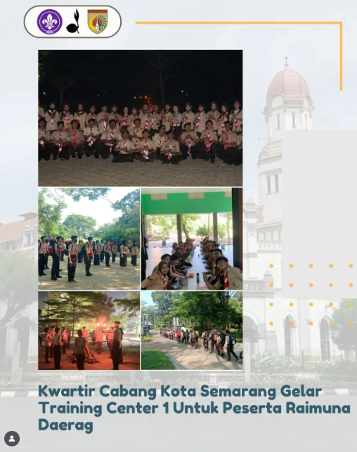 Kwartir Cabang Kota Semarang Gelar Training Center 1 untuk Peserta Raimuna Daerah