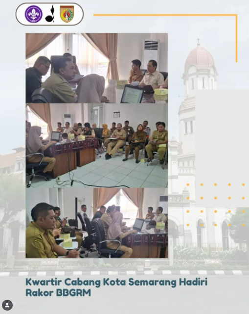 Kwartir Cabang Kota Semarang Hadiri Rakor BBGRM