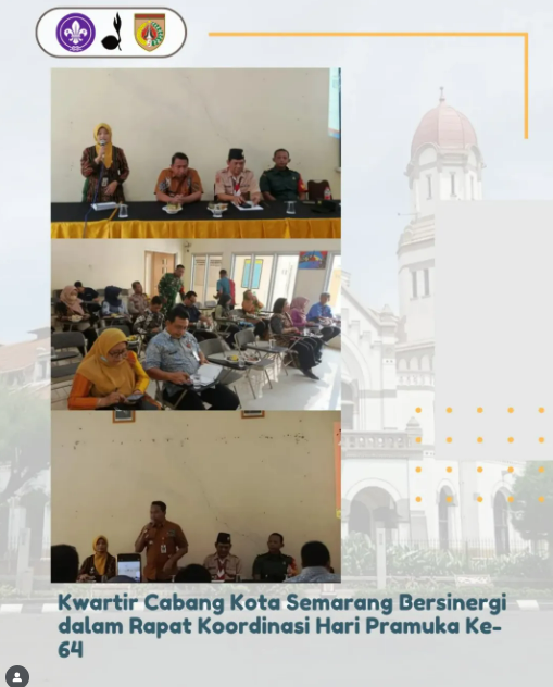 Kwartir Cabang Kota Semarang Bersinergi dalam Rapat Koordinasi Hari Pramuka ke-64