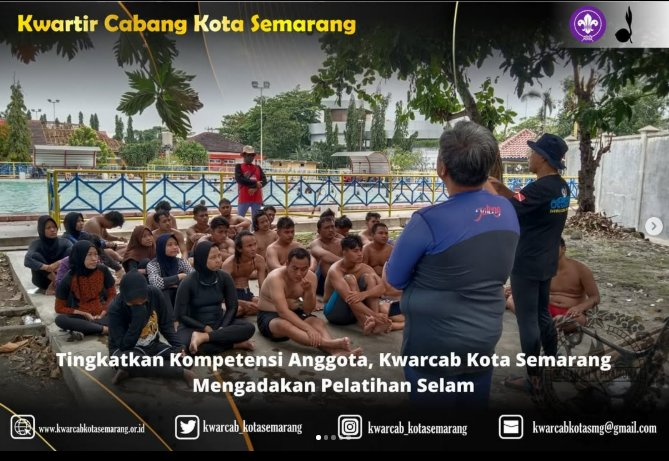 TINGKATKAN KOMPETENSI ANGGOTA, KWARCAB KOTA SEMARANG MENGDAKAN PELATIHAN SELAM