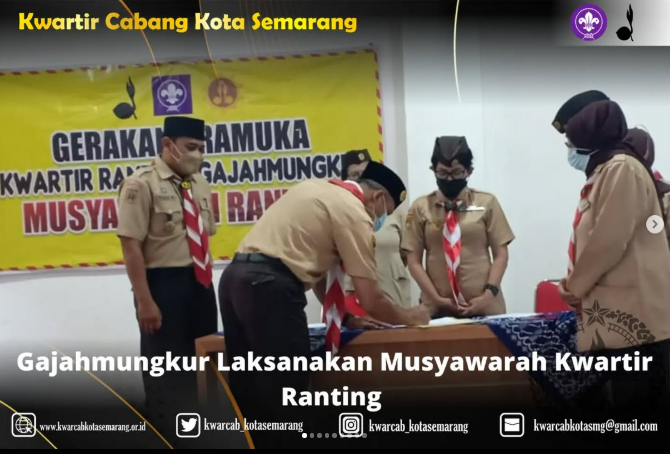 Gajahmungkur Laksanakan Musyawarah Kwartir Ranting
