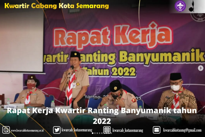 Rapat Kerja Kwartir Ranting Banyumanik tahun 2022