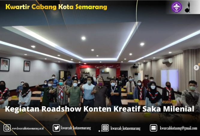Kegiatan Roadshow Konten Kreatif Saka Milenial