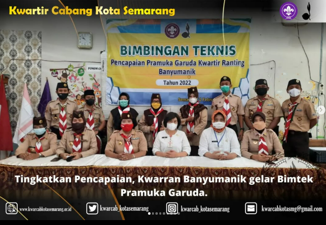 ingkatkan Pencapaian, Kwarran Banyumanik gelar Bimtek Pramuka Garuda.