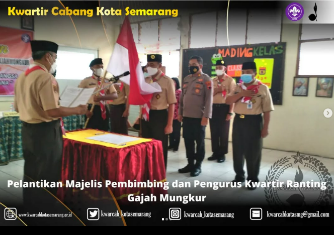 Pelantikan Majelis Pembimbing dan Pengurus Kwartir Ranting Gajahmungkur