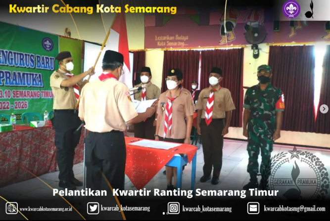Pelantikan Kwartir Ranting Semarang Timur