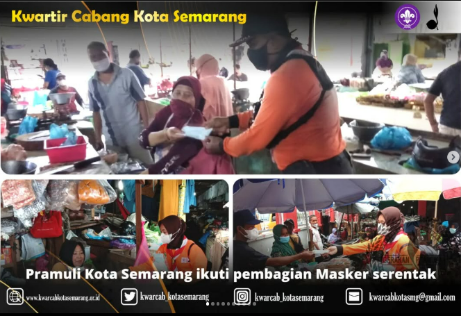 Pramuli Kota Semarang ikuti pembagian Masker serentak