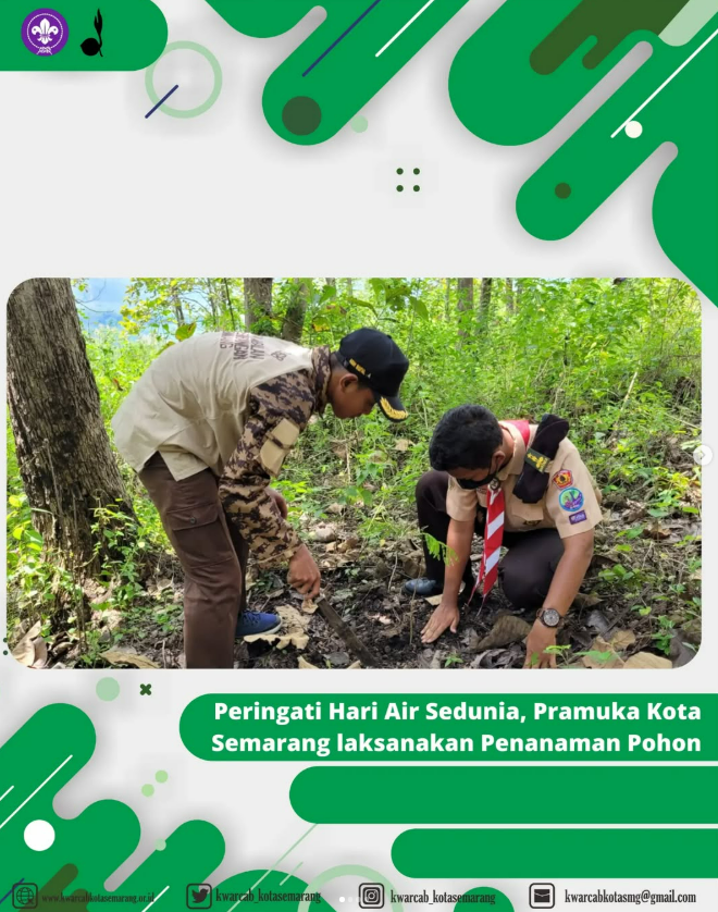 Peringati Hari Air Sedunia, Pramuka Kota Semarang laksanakan Penanaman Pohon