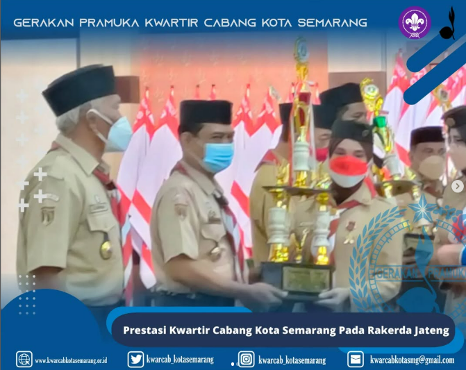 Prestasi Kwartir Cabang Kota Semarang Pada Rakerda 2022