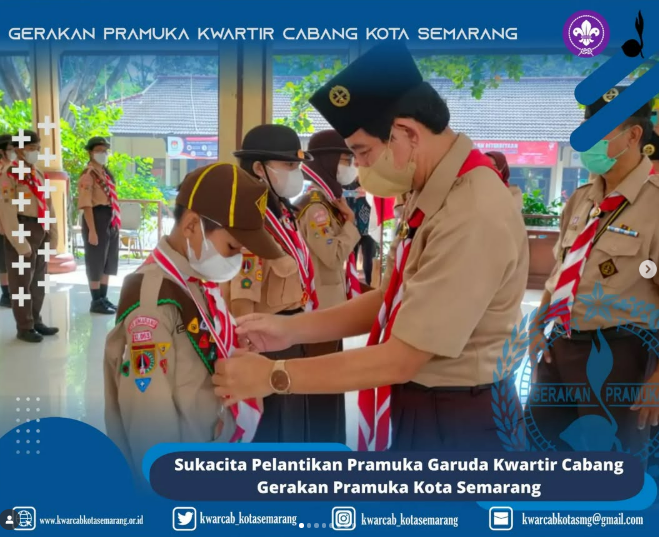 Suka Cita Pelantikan Pramuka Garuda Kwartir Cabang Gerakan Pramuka Kota Semarang