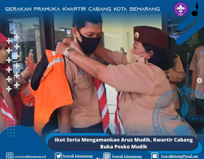 Ikut Serta Mengamankan Arus Mudik, Kwartir Cabang Buka Posko Mudik