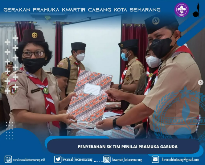 Penyerahan SK Tim Penilai Pramuka Garuda
