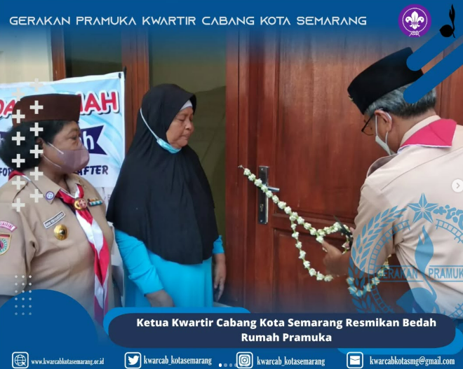 Ka Kwarcab Kota Semarang Resmikan Bedah Rumah Pramuka