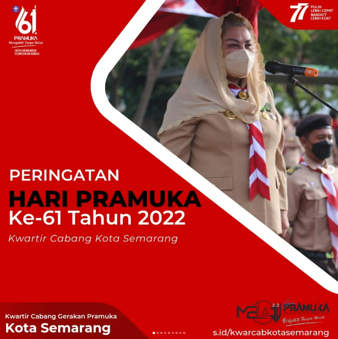 Peringatan Hari Pramuka Ke-61 Tahun 2022 Kwarcab Kota Semarang