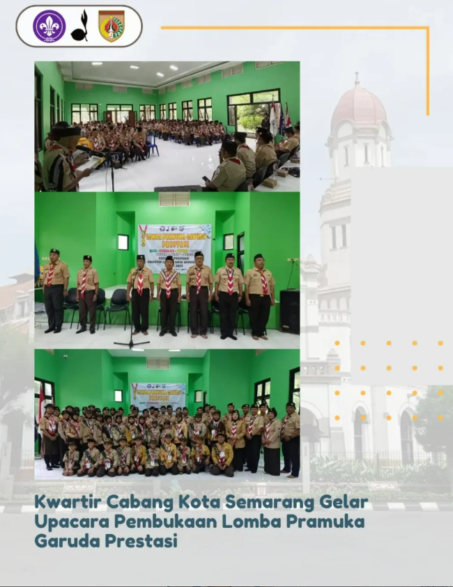 Kwartir Cabang Kota Semarang Gelar Upacara Pembukaan Lomba Pramuka Garuda Prestasi