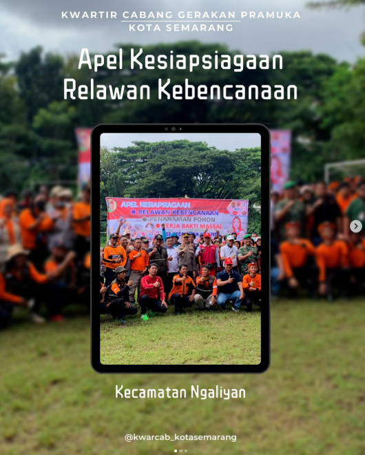 Apel Kesiapsiagaan Relawan Kecamatan Ngaliyan Perkuat Sinergi dan Respons Bencana