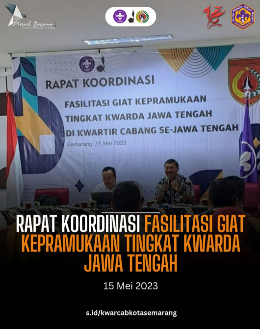 Kwarcab Kota Semarang Ikuti Rapat Koordinasi Fasilitasi Giat Kepramukaan Tingkat Kwarda Jateng