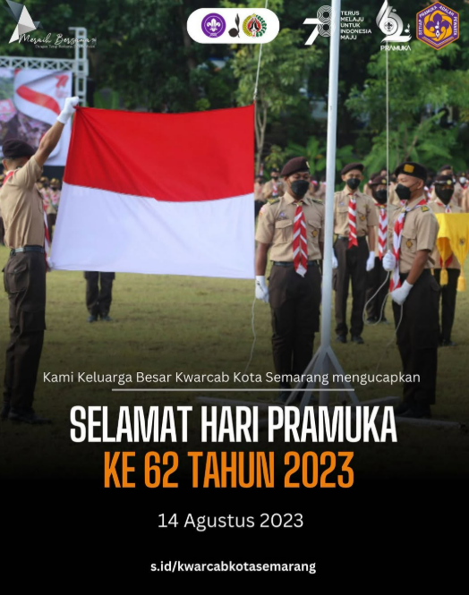 Kwarcab Kota Semarang Peringati Hari Pramuka ke-62 dengan Semangat “Satyaku Kudarmakan, Darmaku Kubaktikan”