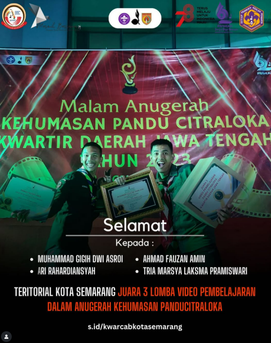 Prestasi Gemilang! Tim Kota Semarang Raih Juara 3 Lomba Video Pembelajaran Anugerah Kehumasan Panducitraloka