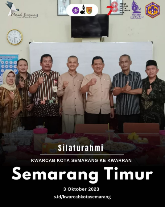 Kwarcab Kota Semarang Pererat Silaturahmi dengan Kwartir Ranting Semarang Timur