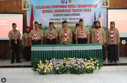 Dianpinru Binwil Semarang Tahun 2023 dilaksanakan di Kwarcab Semarang