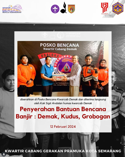 Kwarcab Kota Semarang Salurkan Bantuan untuk Korban Banjir di Demak, Kudus, dan Grobogan