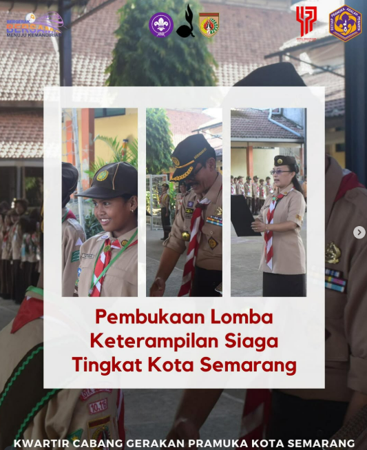 Lomba Keterampilan Siaga Kwarcab Kota Semarang Resmi Dibuka!